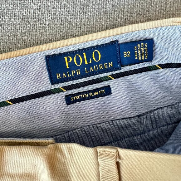 Polo Ralph Lauren Stretch Slim Fit Shorts - 32, Tan - Picture 3 of 3